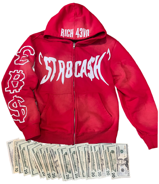 RICH 43VA zip-up hoodie